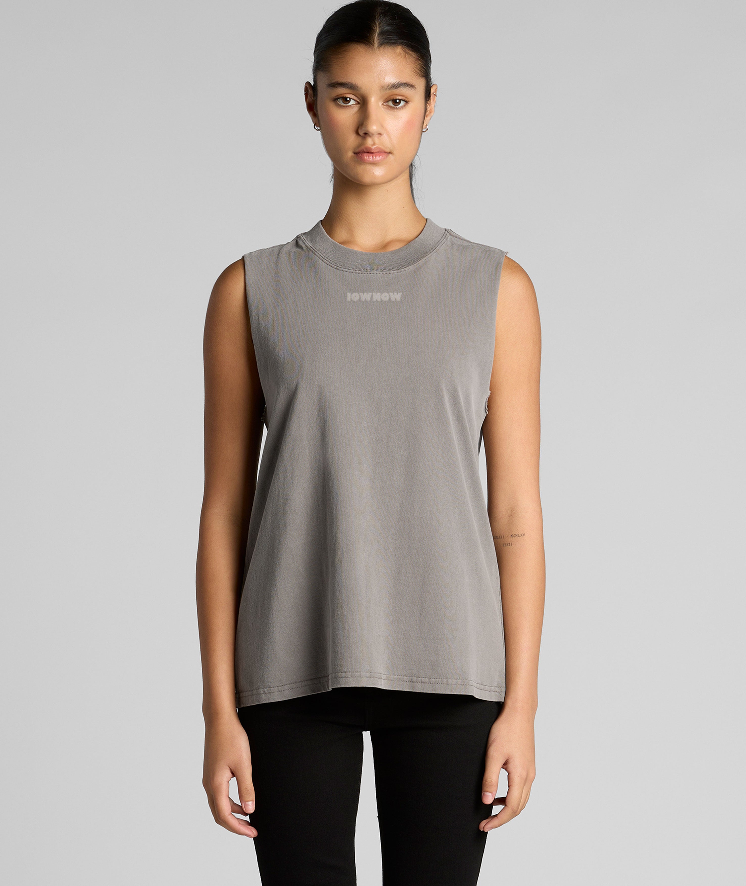 W' Matinee – Embroidered Oversized Tanktop